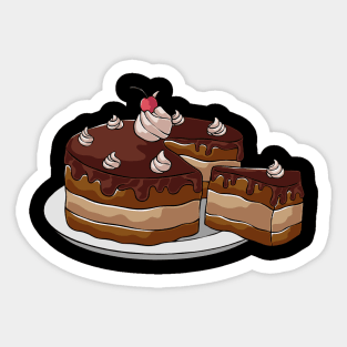 Chocolate Cake Cakes Sticker